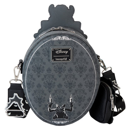 The Haunted Mansion Plaque Glow Crossbody Bag With Coin Bag