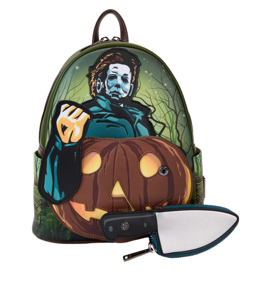 Halloween Michael Myers Pumpkin Glow Mini Backpack With Coin Bag
NEW