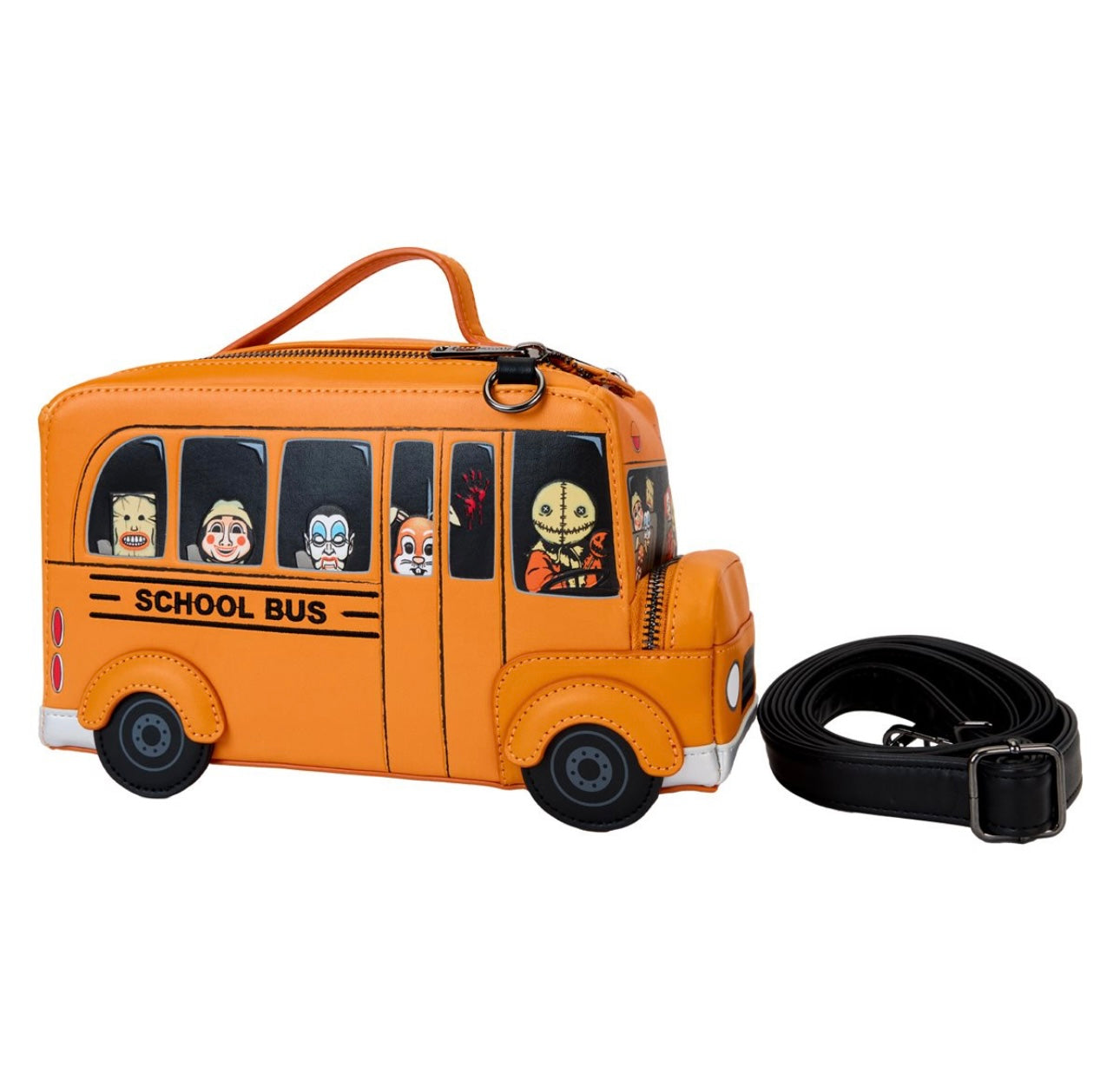 Trick 'R Treat School Bus Mobile Figural Crossbody Bag