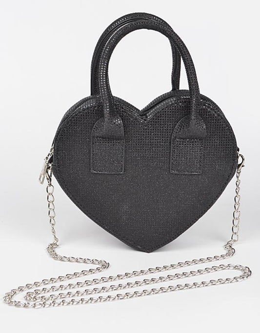 Black Heart Handbag