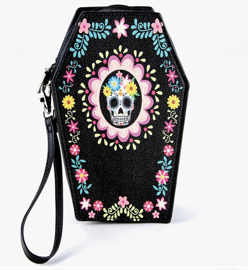 Sugar Skull Coffin Wallet